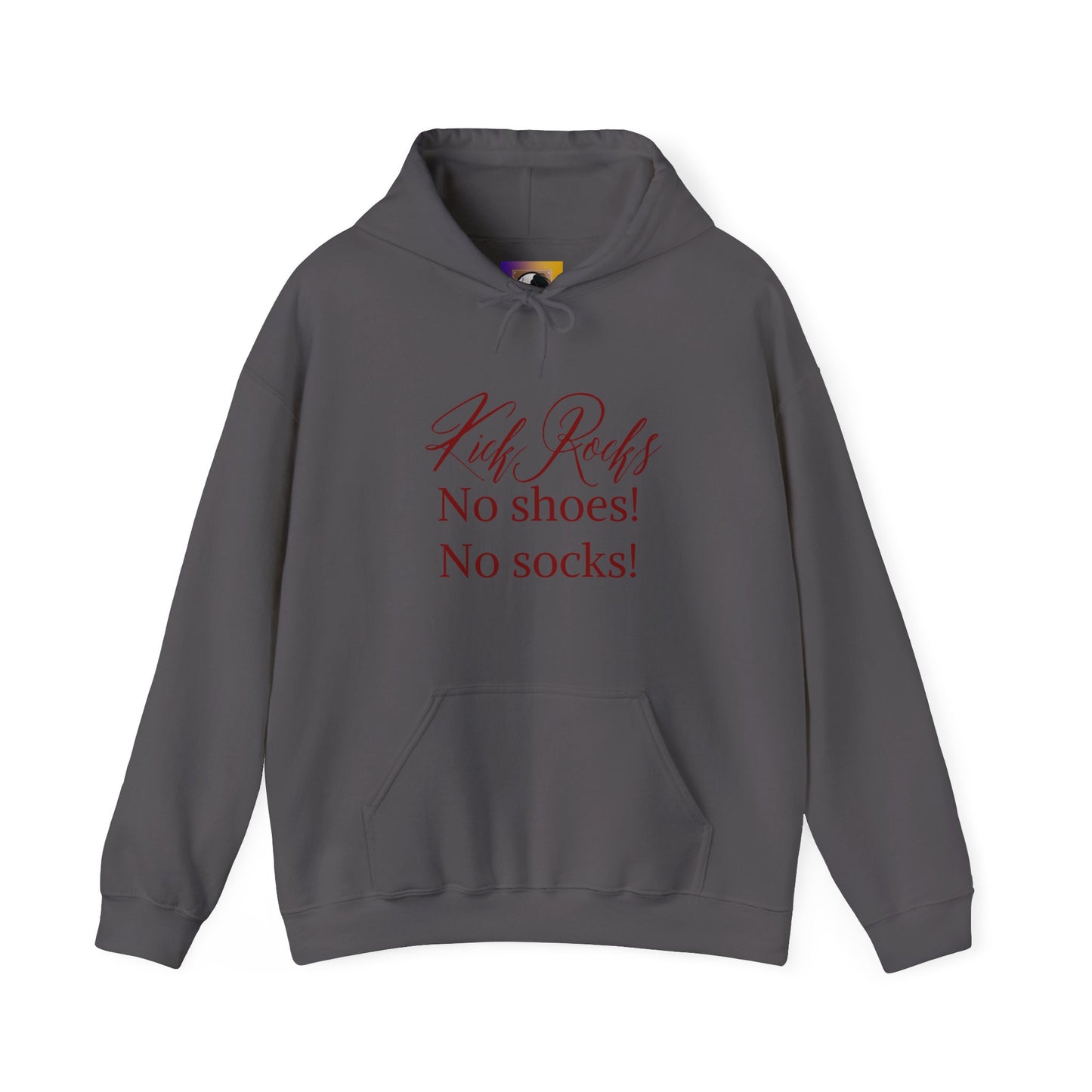 Kicks Rocks Hooded Sweatshirt, (Red)