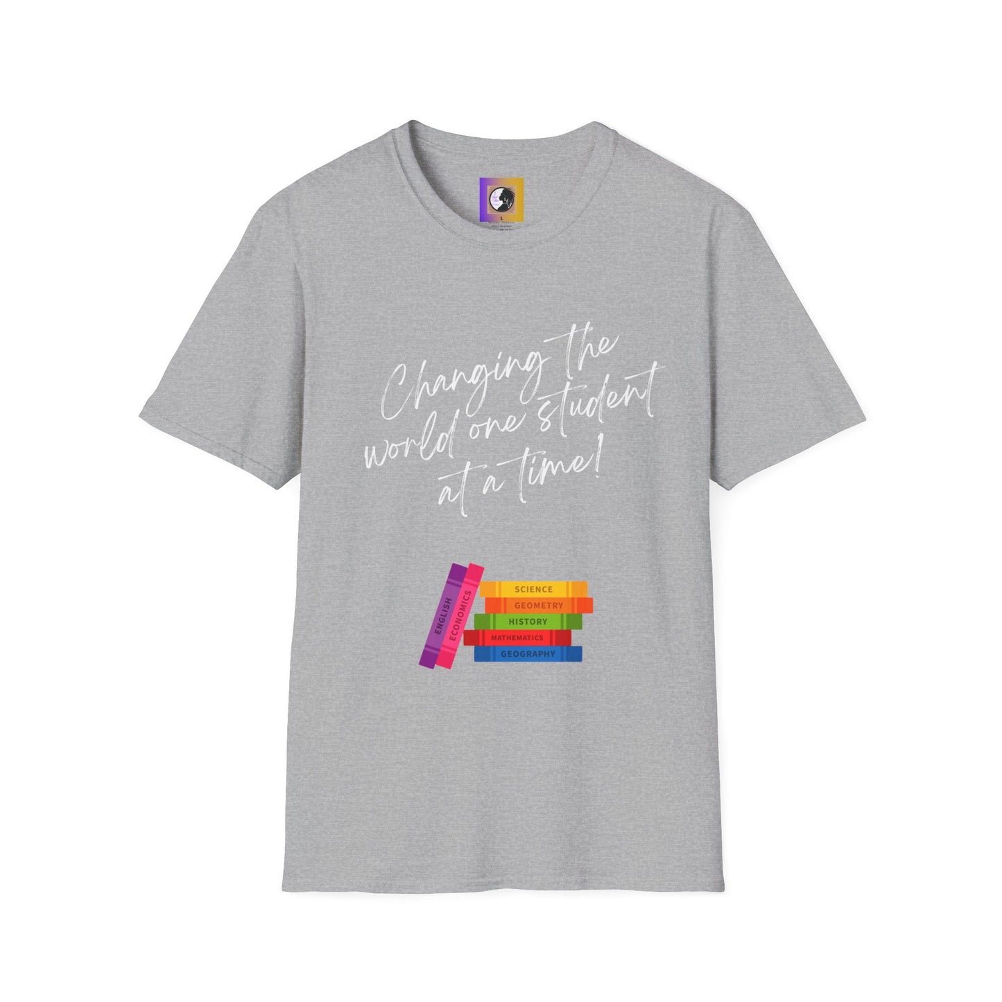 Changing the world (white)Inspiring Teacher Tee