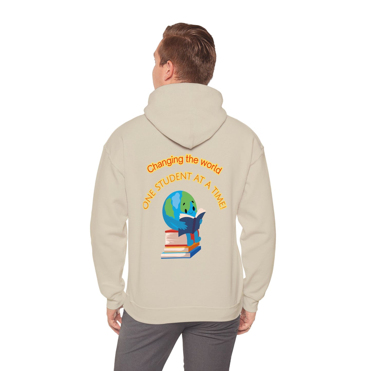 Changing the world! (globe) Teacher Hoodie, Casual Streetwear