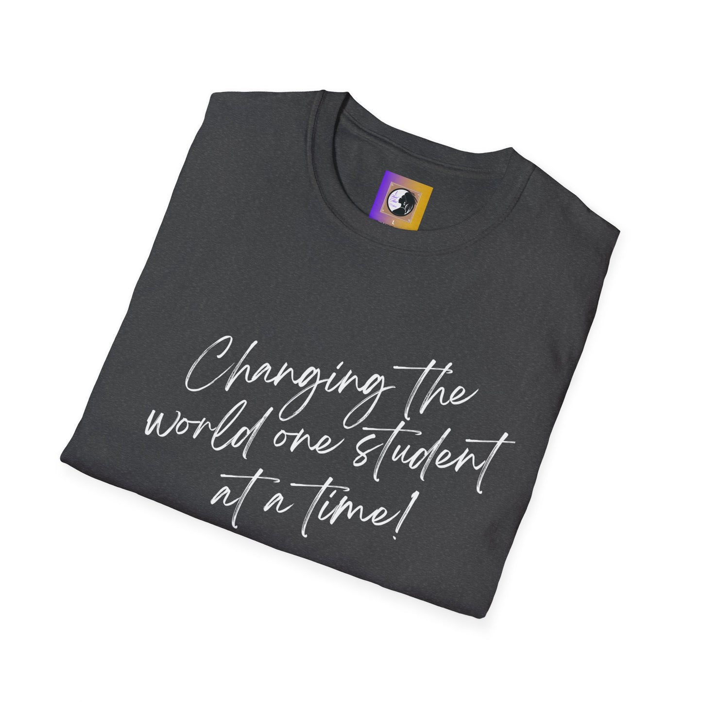 Changing the world (white)Inspiring Teacher Tee