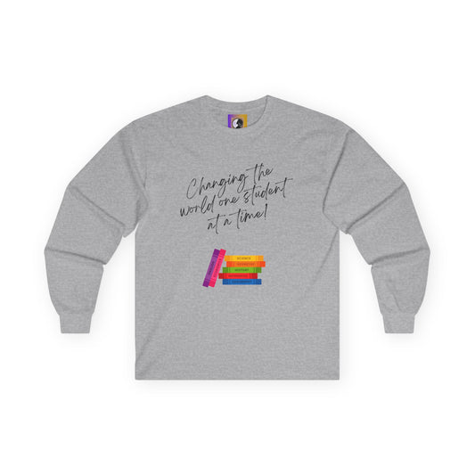 Inspirational Long Sleeve Tee for Students, Motivational Cotton Shirt for Educators, Teacher Appreciation Gift, Back to School Top, [...]