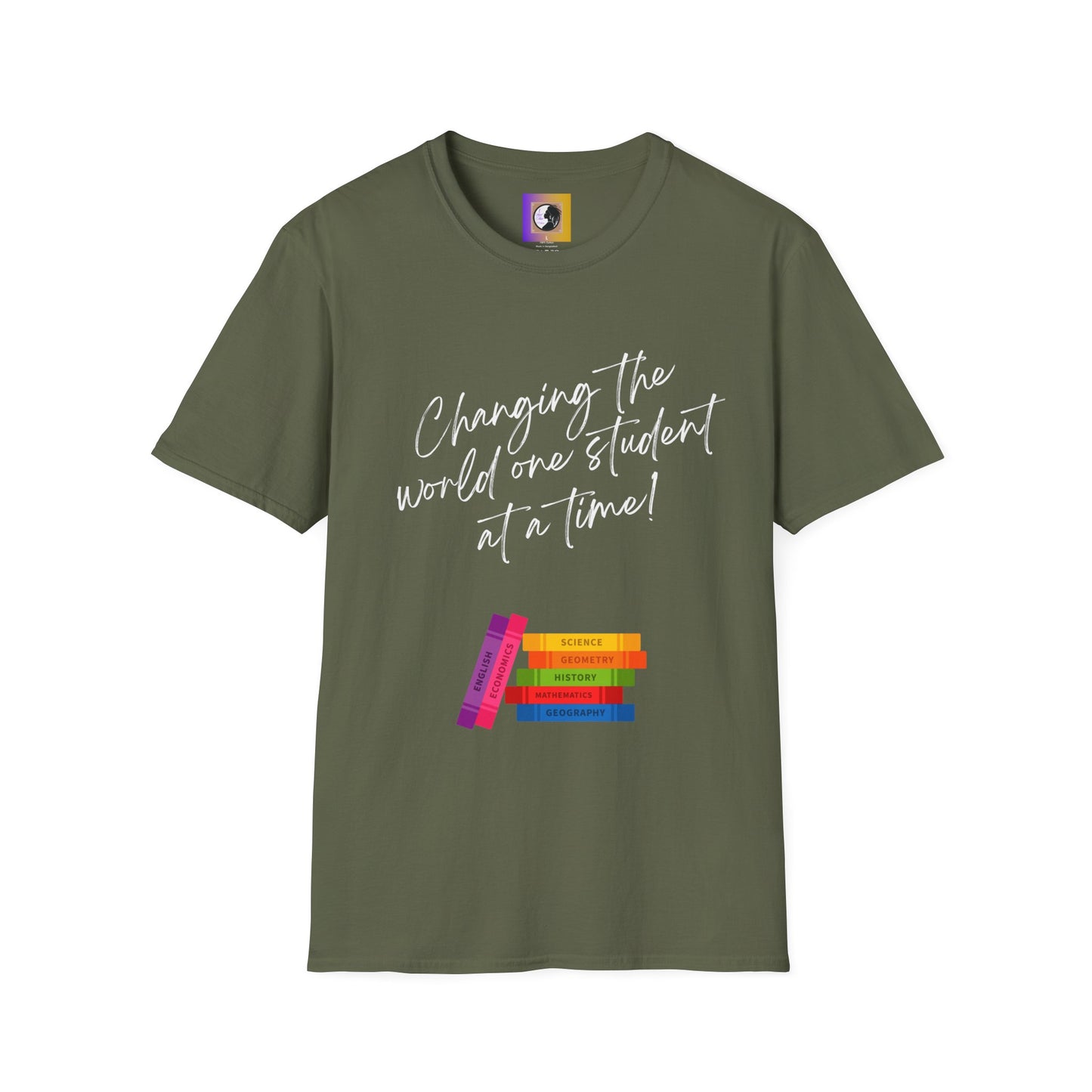 Changing the world (white)Inspiring Teacher Tee