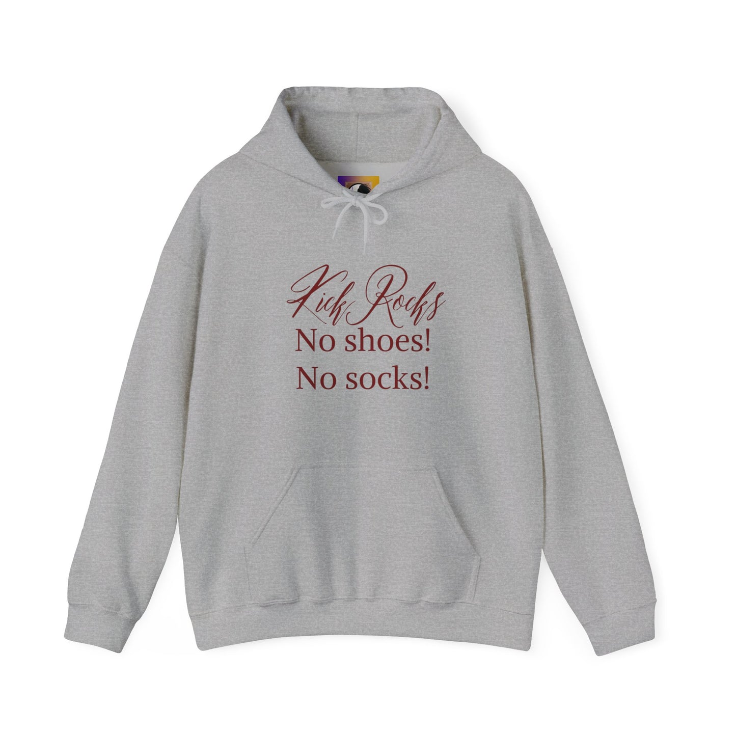 Kicks Rocks Hooded Sweatshirt, (Red)