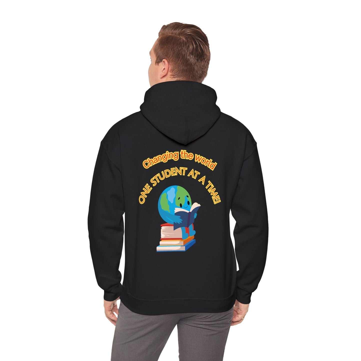 Changing the world! (globe) Teacher Hoodie, Casual Streetwear