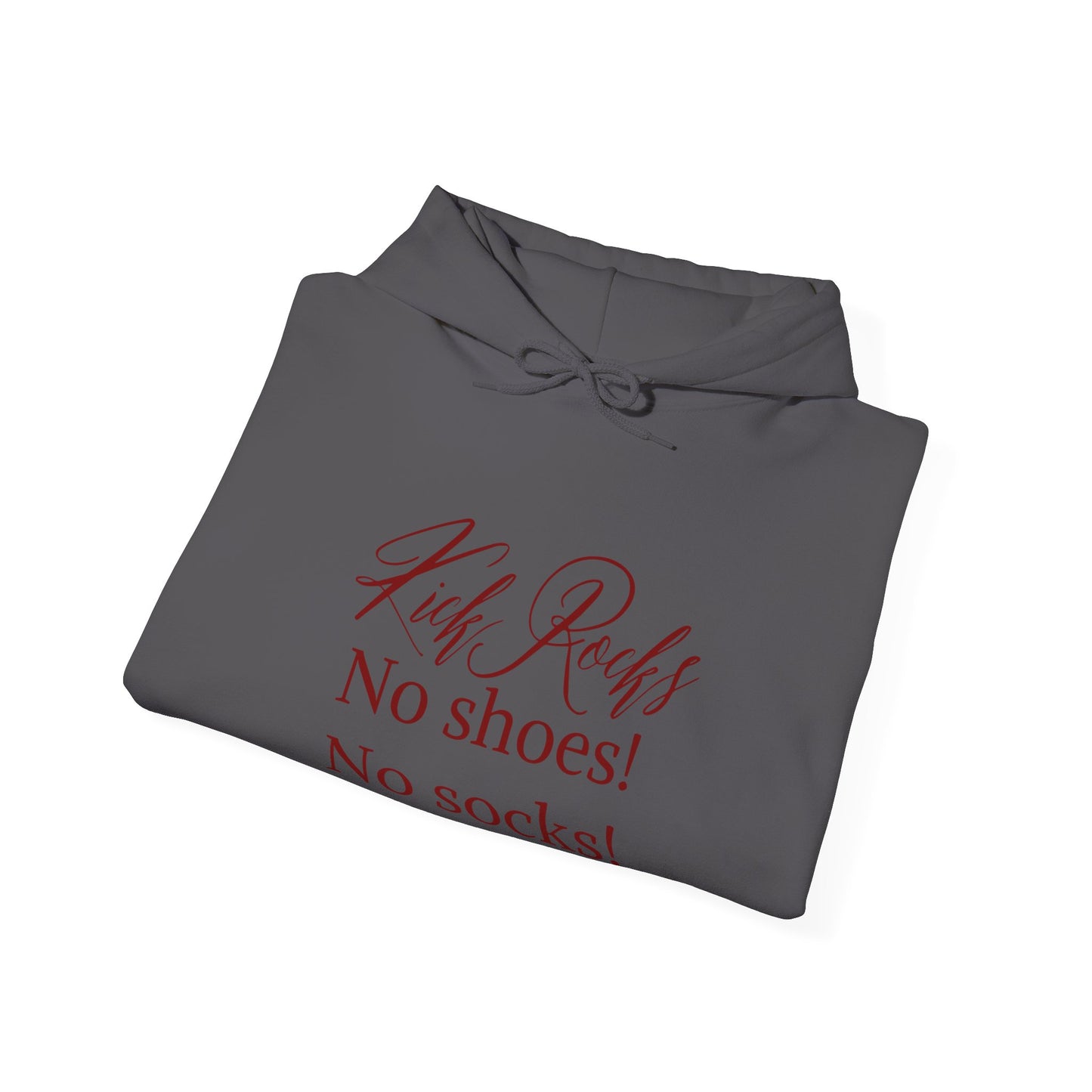 Kicks Rocks Hooded Sweatshirt, (Red)