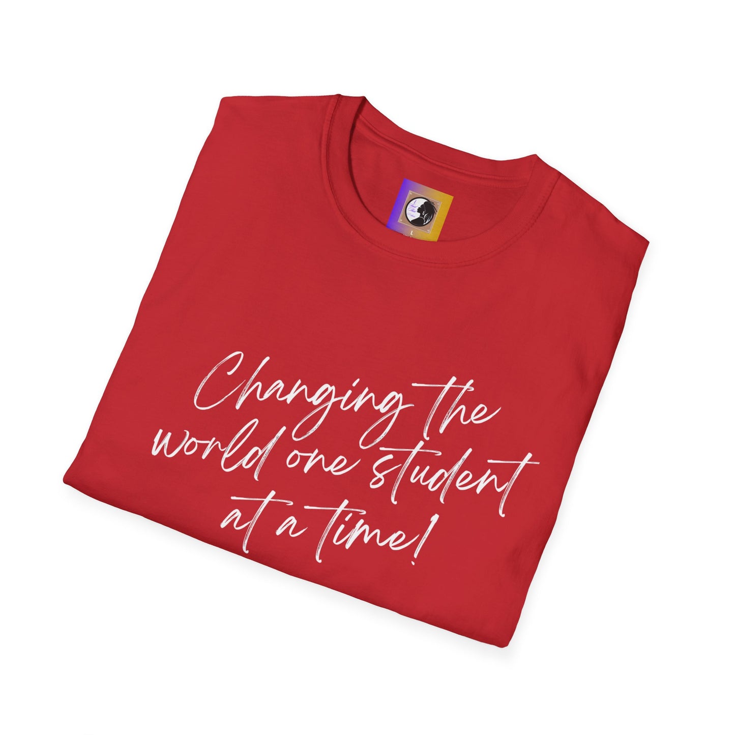 Changing the world (white)Inspiring Teacher Tee