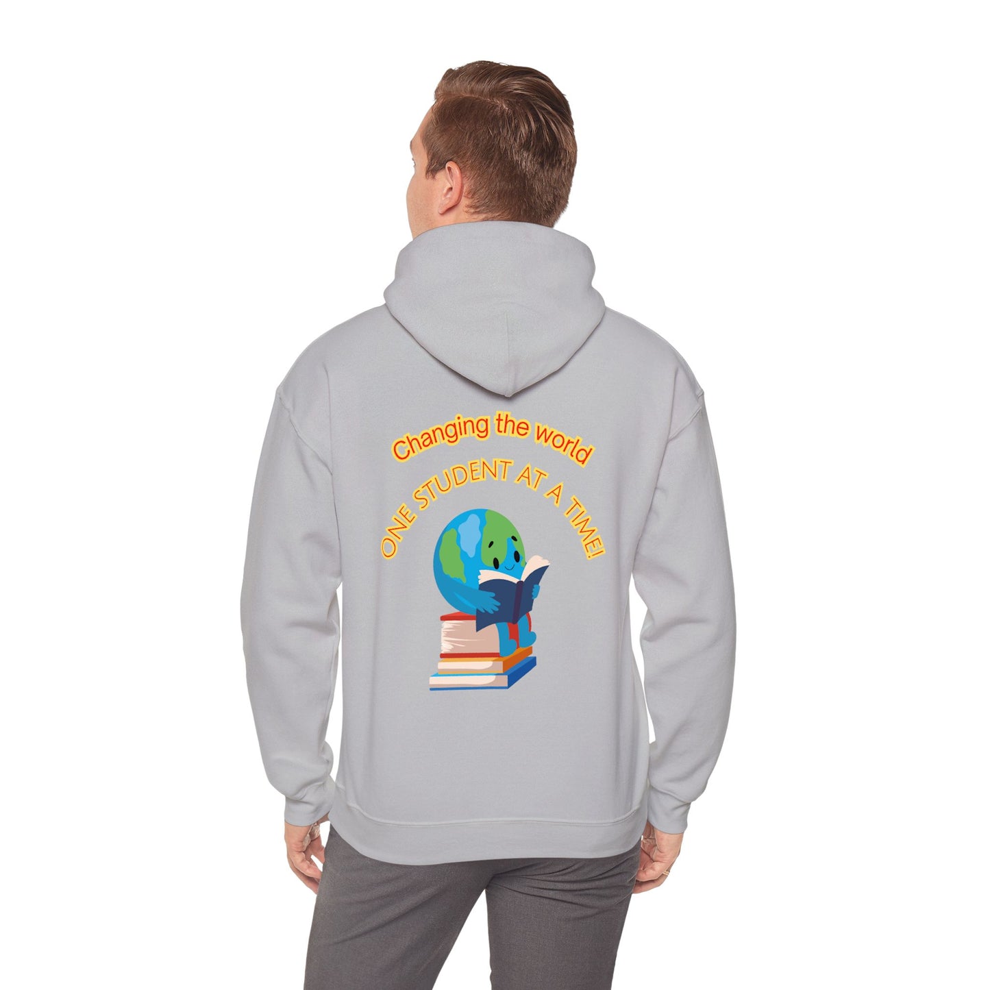 Changing the world! (globe) Teacher Hoodie, Casual Streetwear