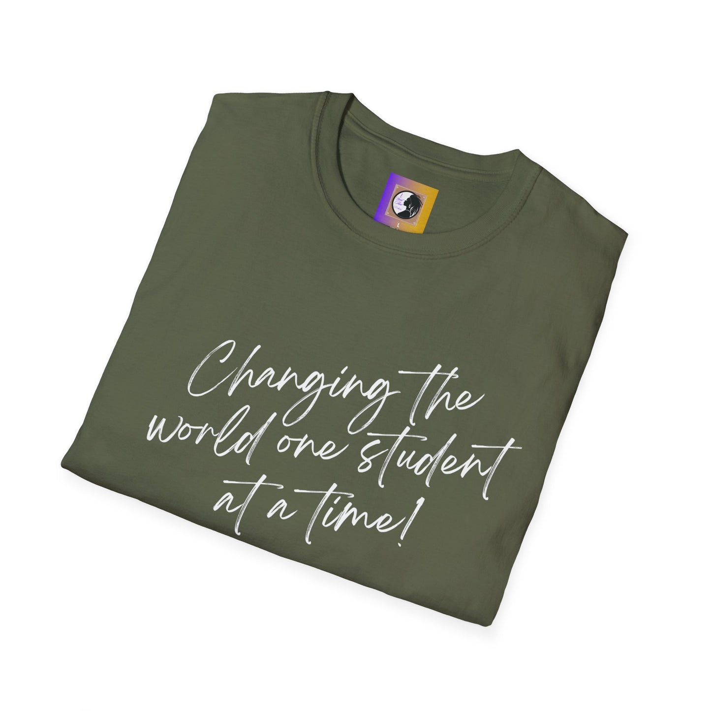 Changing the world (white)Inspiring Teacher Tee
