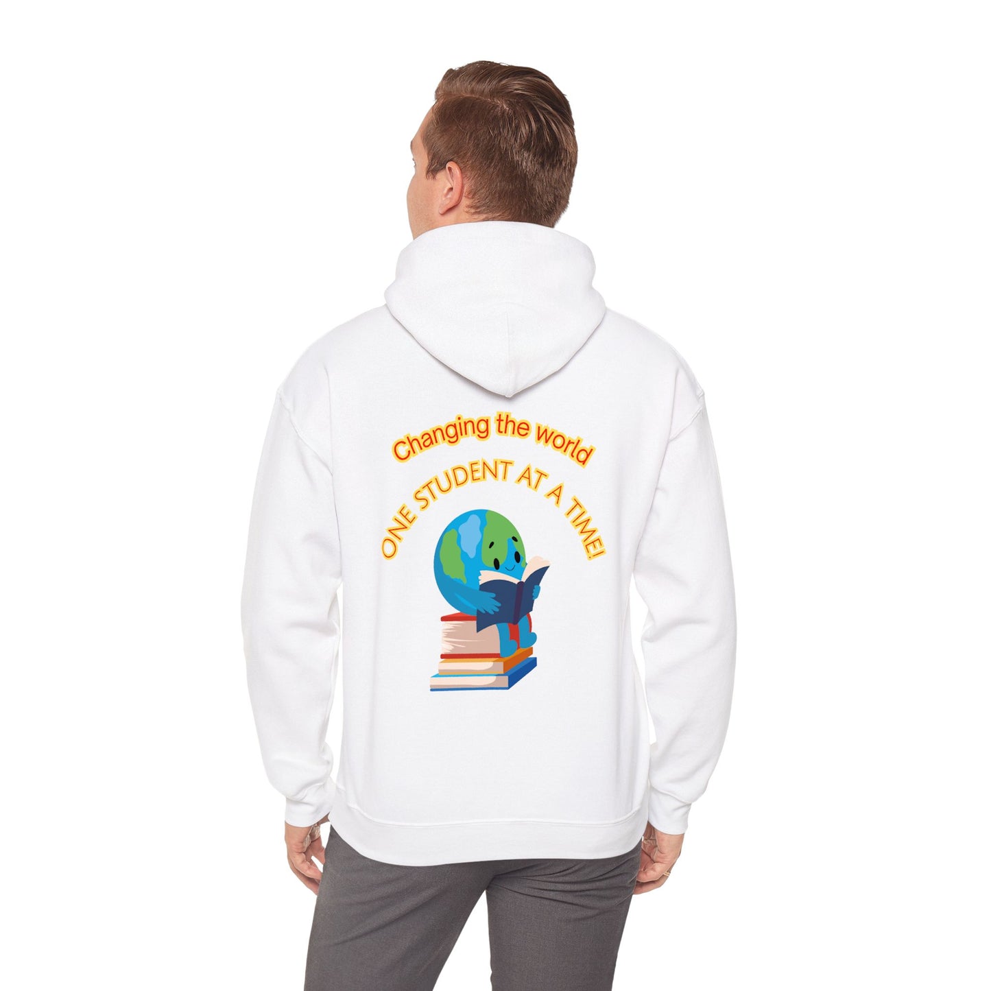 Changing the world! (globe) Teacher Hoodie, Casual Streetwear