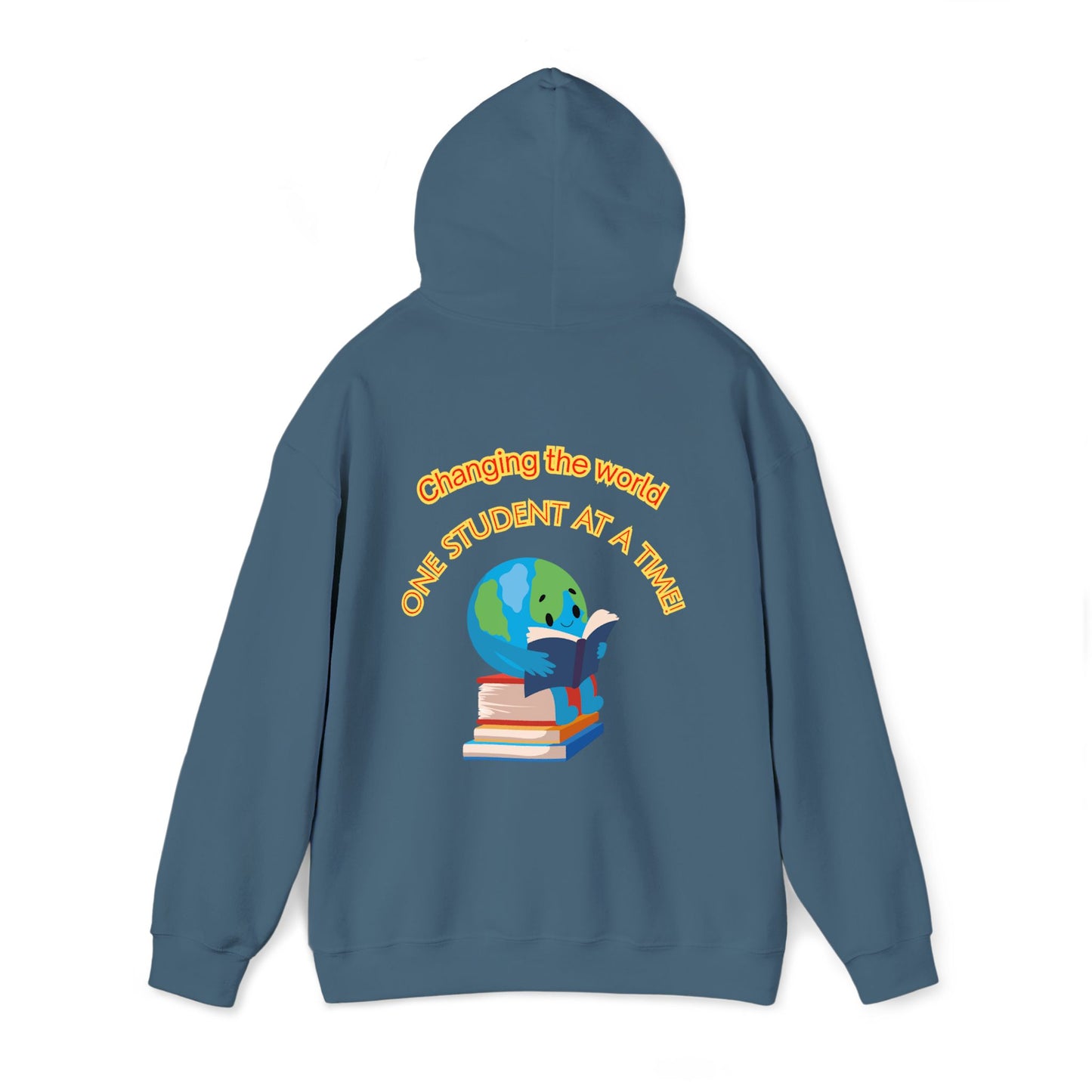 Changing the world! (globe) Teacher Hoodie, Casual Streetwear