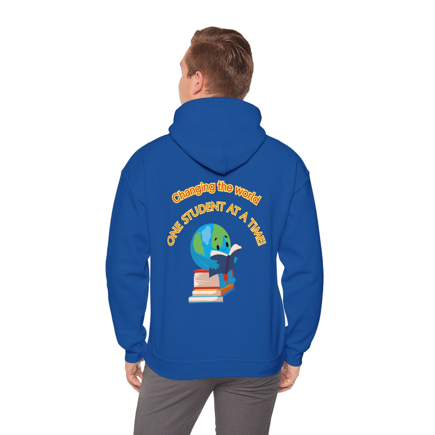 Changing the world! (globe) Teacher Hoodie, Casual Streetwear
