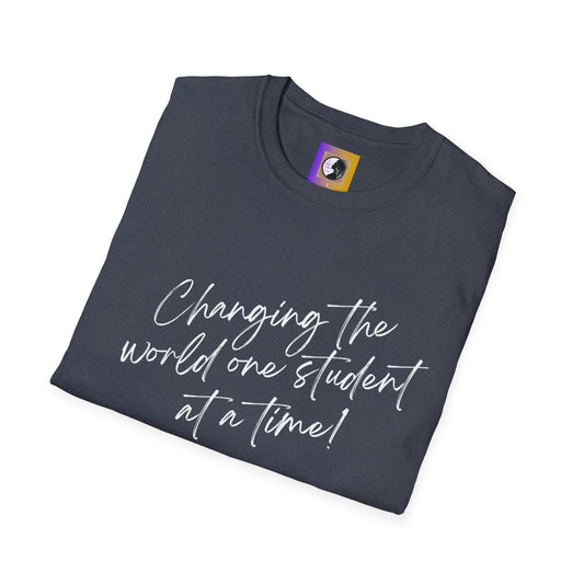 Changing the world (white)Inspiring Teacher Tee