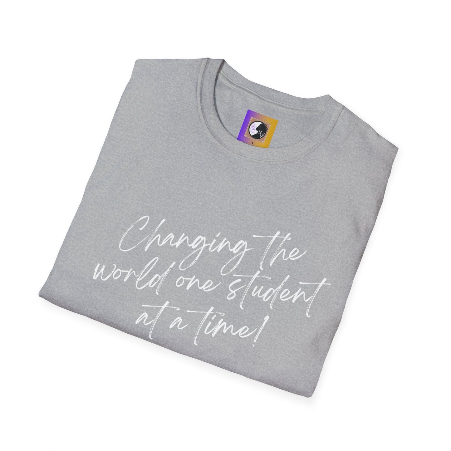 Changing the world (white)Inspiring Teacher Tee