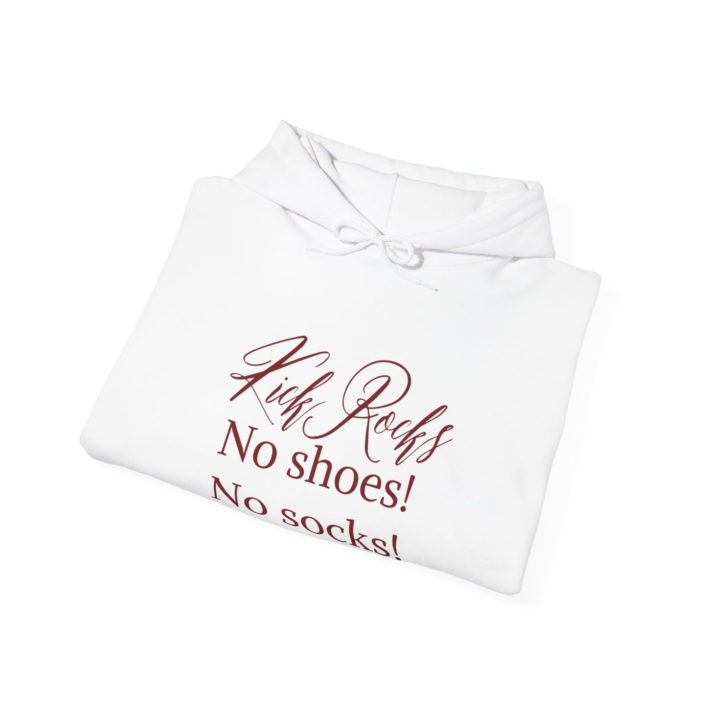 Kicks Rocks Hooded Sweatshirt, (Red)