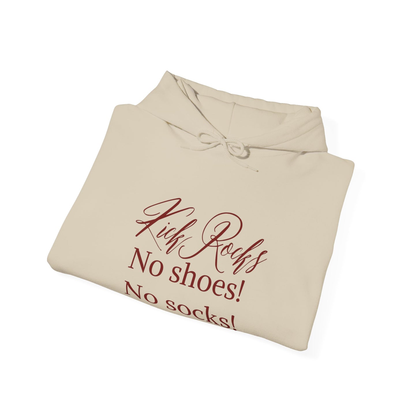 Kicks Rocks Hooded Sweatshirt, (Red)